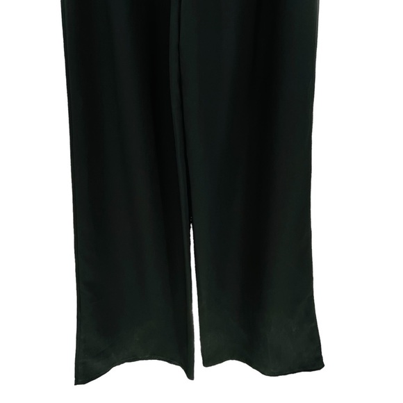 Razor Back Wide Leg Black White Jumpsuit - Sz 0 Chic Date Night Feminine - Picture 10 of 13